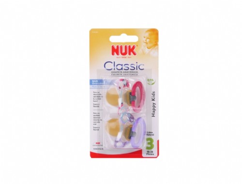Nuk® Chupete Latex Nukete T3 2U